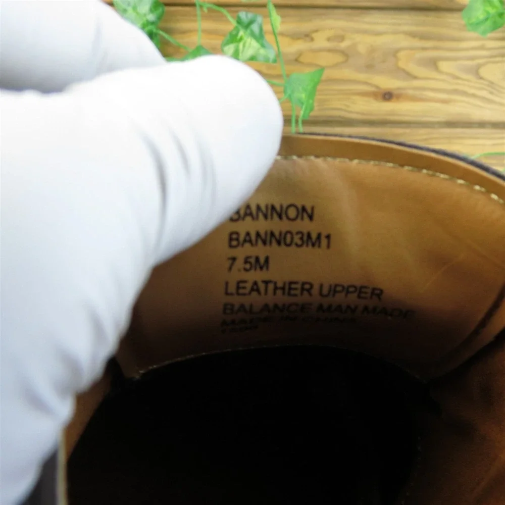 Steve Madden Bannon Men Derby Oxfords Shoes Size 7.5 Med Brown‎ Leather Lace Up